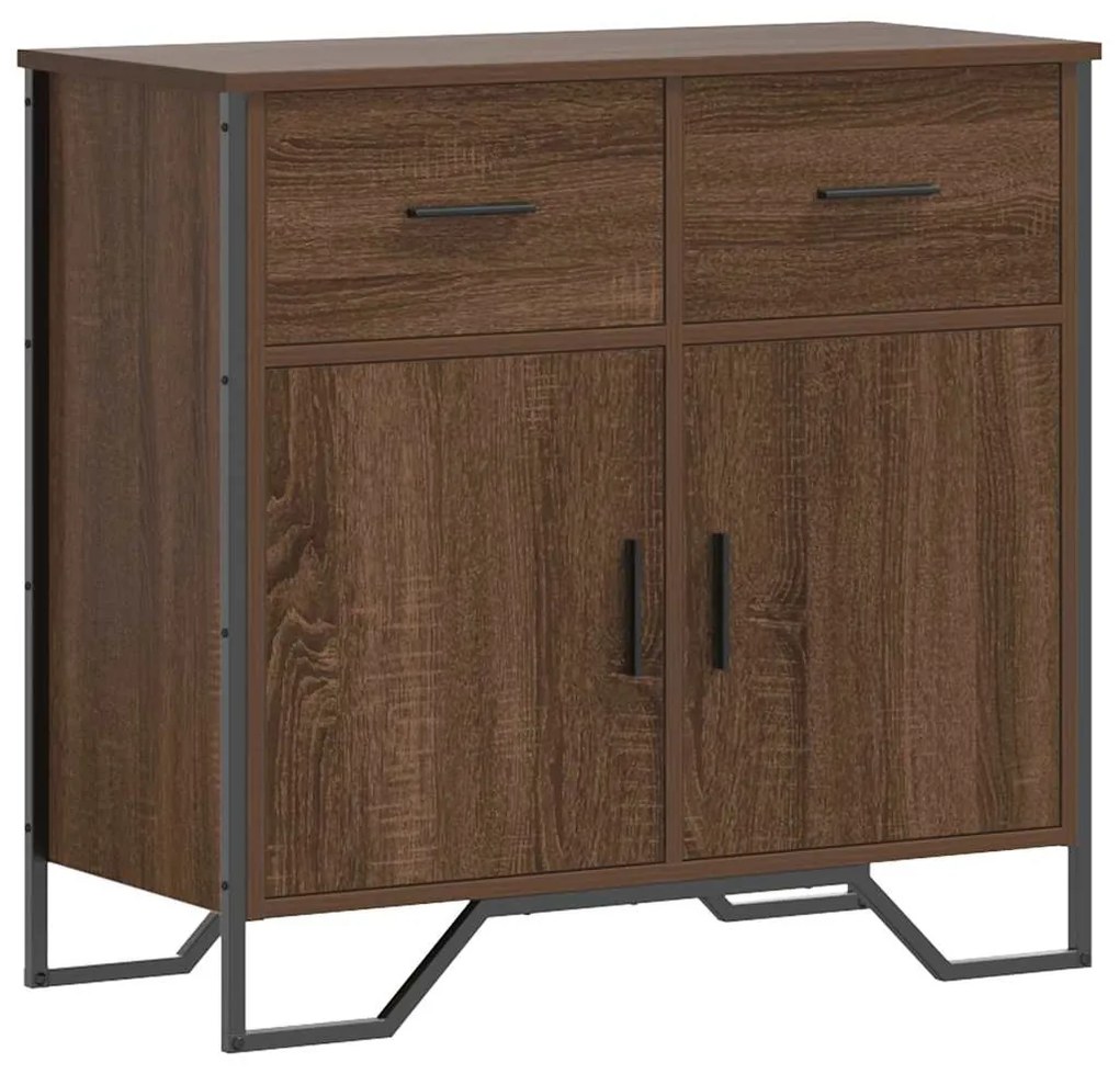 vidaXL Ντουλάπι Καφέ Δρυς 79,5x35,5x74,5 εκ. Επεξεργασμένο Ξύλο