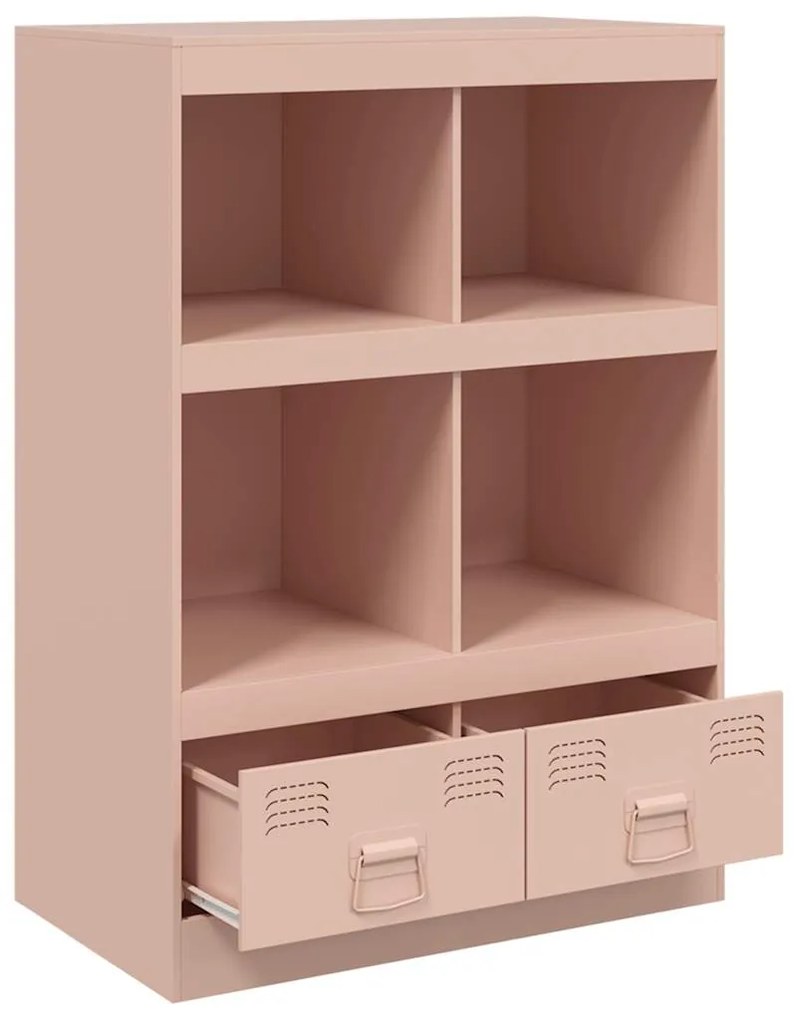 vidaXL Ραφιέρα Ροζ 67x39x95 εκ. από Ατσάλι