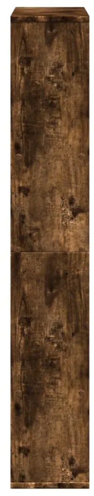 vidaXL Βιβλιοθήκη Καπνιστή Δρυς 72x20x120 εκ. από Επεξεργασμένο Ξύλο