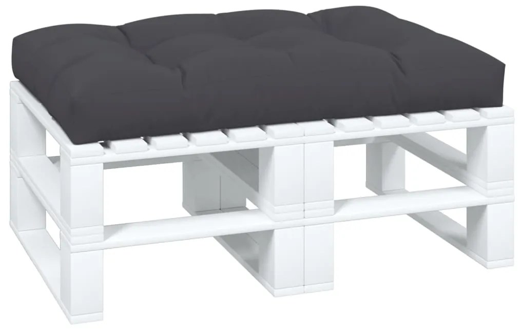 vidaXL Μαξιλάρι Παλέτας Ανθρακί 120 x 80 x 12 εκ. Υφασμάτινο