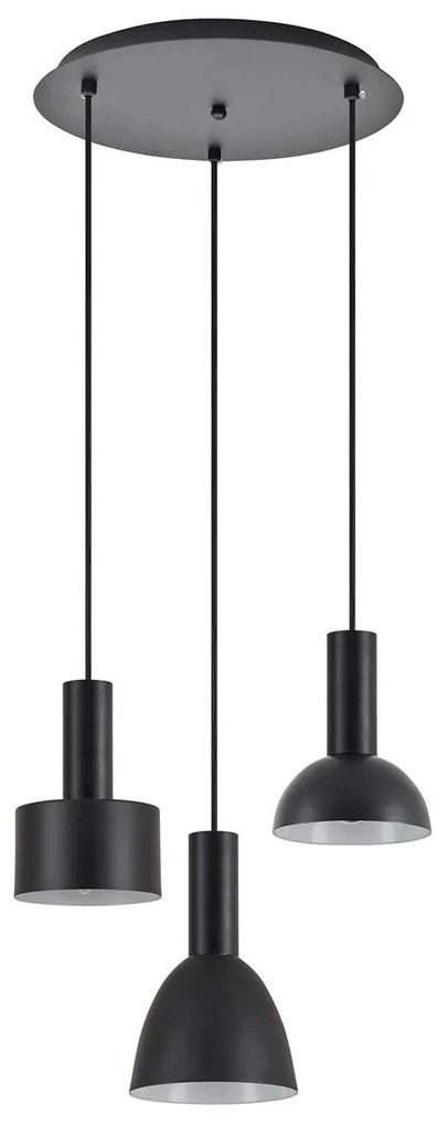 Φωτιστικό Οροφής Τρίφωτο Homelighting 77-8910 Flex Black