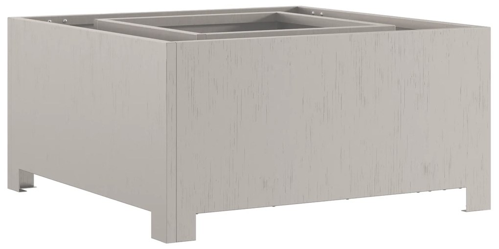 vidaXL Φωτιά Πίθα Στρα square 60x60x30 εκ Α weathering ατσάλι