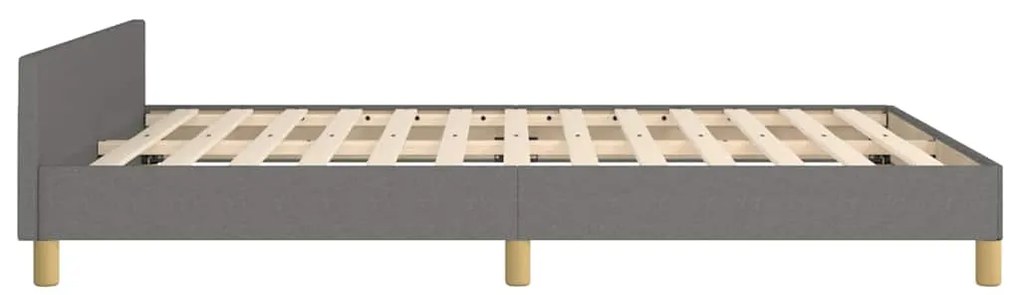 vidaXL Σκελετός Κρεβατιού Χωρίς Στρώμα Γκρι 140x200 εκ.Υφασμάτινο