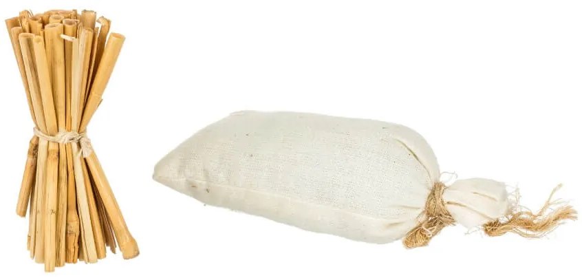 Διακοσμητική Μινιατούρα Σάκος με άχυρα Fééric Lights &amp; Christmas με διαστάσεις 7x2.5x9.5cm