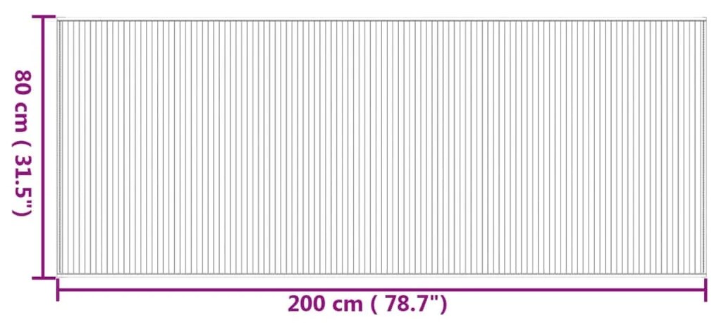 ΧΑΛΙ ΟΡΘΟΓΩΝΙΟ ΦΥΣΙΚΟ 80 X 200 ΕΚ. ΜΠΑΜΠΟΥ 376907