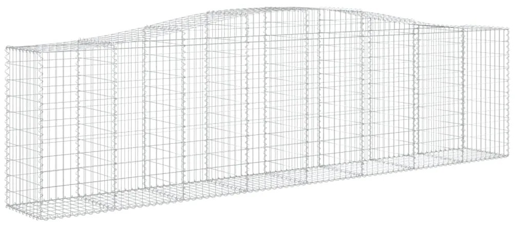 vidaXL Συρματοκιβώτιο Τοξωτό 400x50x100/120εκ. από Γαλβανισμένο Χάλυβα