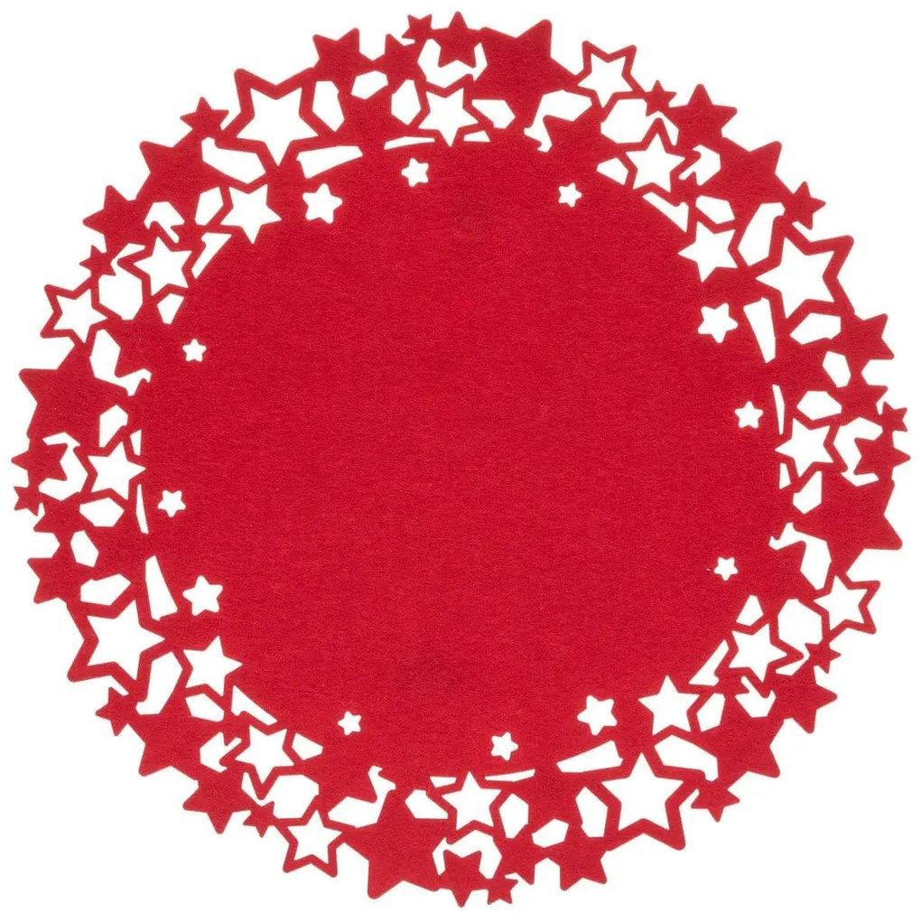 Σουπλά Fééric Lights &amp; Christmas με διάμετρο 38cm - Red