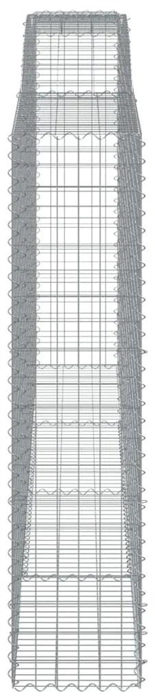 vidaXL Συρματοκιβώτια Τοξωτά 7 τεμ. 400x50x200/220 εκ. Γαλβαν. Ατσάλι