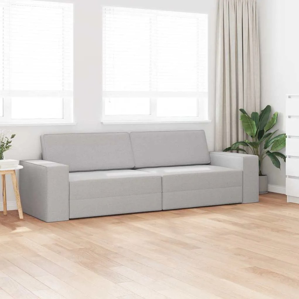 vidaXL Καναπέ-Κρεβάτι Σκούρο γκρι 245 x 78 x 77 εκ. ύφασμα
