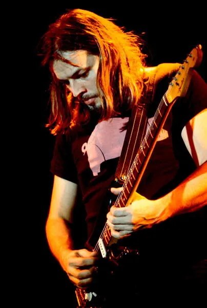 Φωτογραφία David Gilmour, February 1977: concert of rock band Pink Floyd