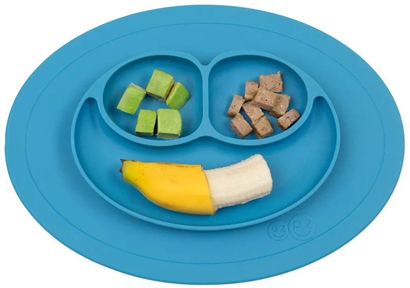 Εκπαιδευτικό πιάτο Ezpz Happy Mini Mat Indigo 12m+