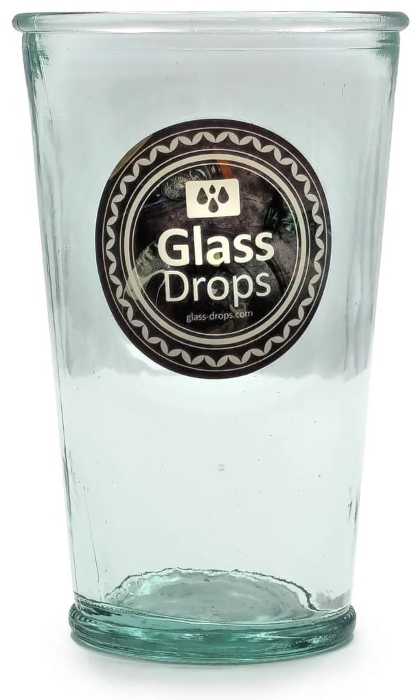 Ποτήρι Glass Drops Αuthentic (2176) Από ανακυκλωμένο γυαλί, Χωρητικότητας 300ml, Διαστάσεων Ø 8 x Υ 13 cm