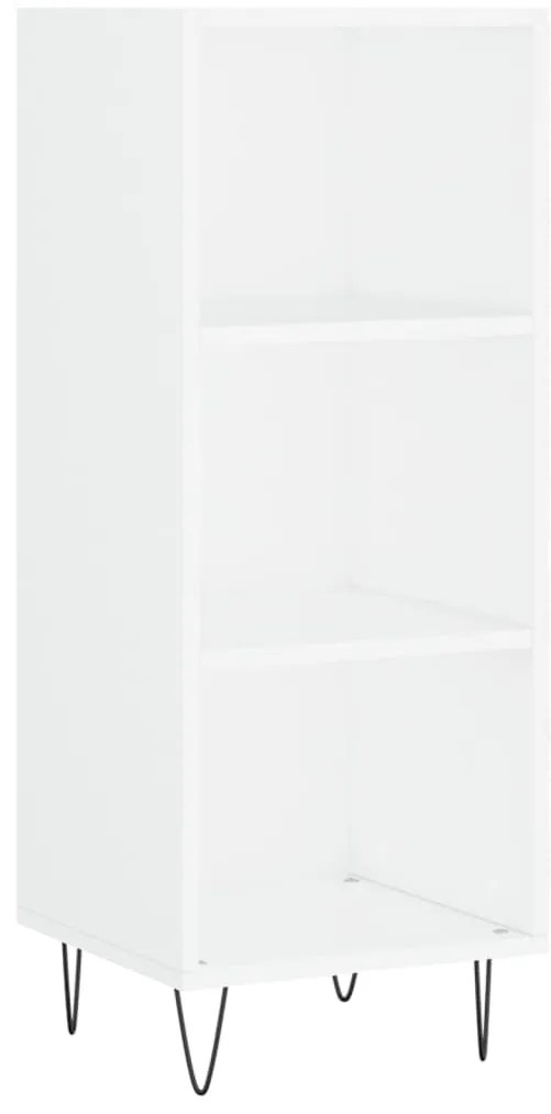vidaXL Ντουλάπι Λευκό 34,5 x 34 x 180 εκ. από Επεξεργασμένο Ξύλο
