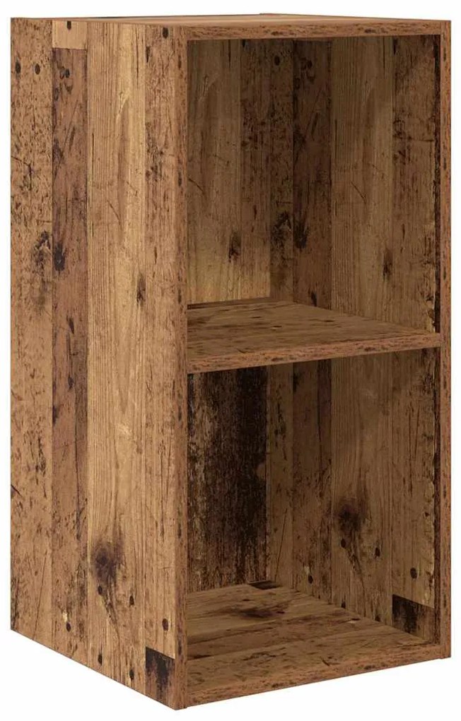 vidaXL Τηλεοπτική Κάβα Τοίχου 4 pcs Παλιό ξύλο 37 x 37 x 72 εκ