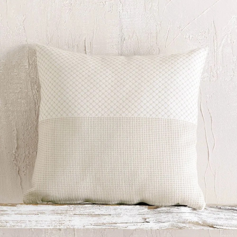 Μαξιλαροθήκη Διακοσμητική Ombre Ecru Ρυθμός 40Χ40 Cotton-Polyester