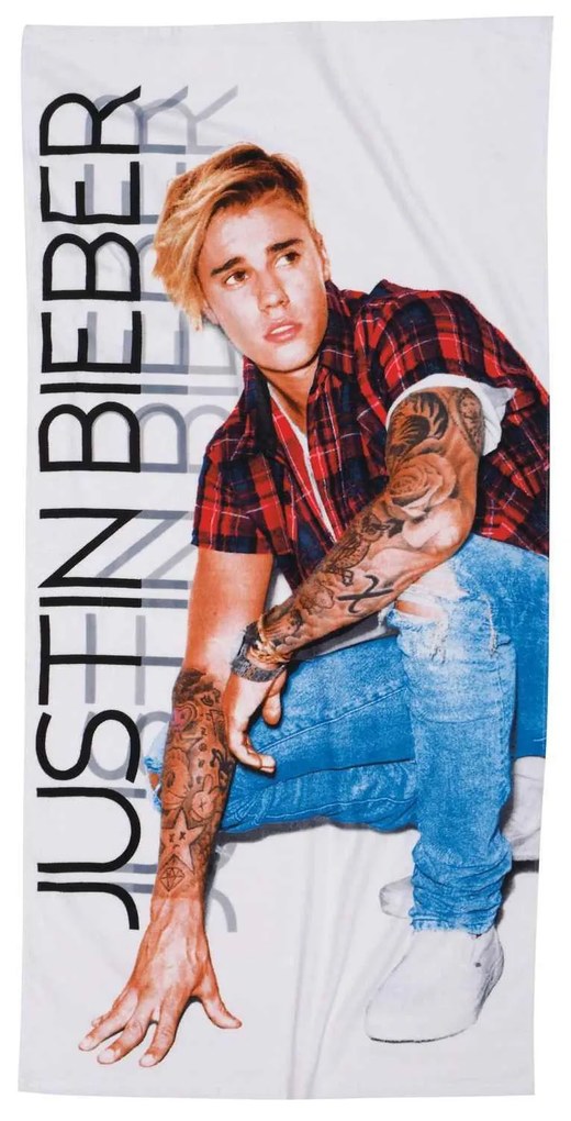 Πετσέτα Θαλάσσης Παιδική 5806 Justin Bieber Das Baby Θαλάσσης 70x140cm 100% Βαμβάκι