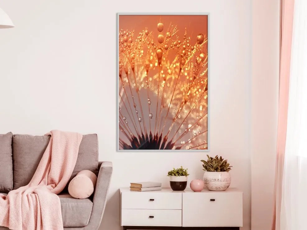 Αφίσα - Orange Breath of the Summer - 20x30 - Μαύρο - Χωρίς πασπαρτού