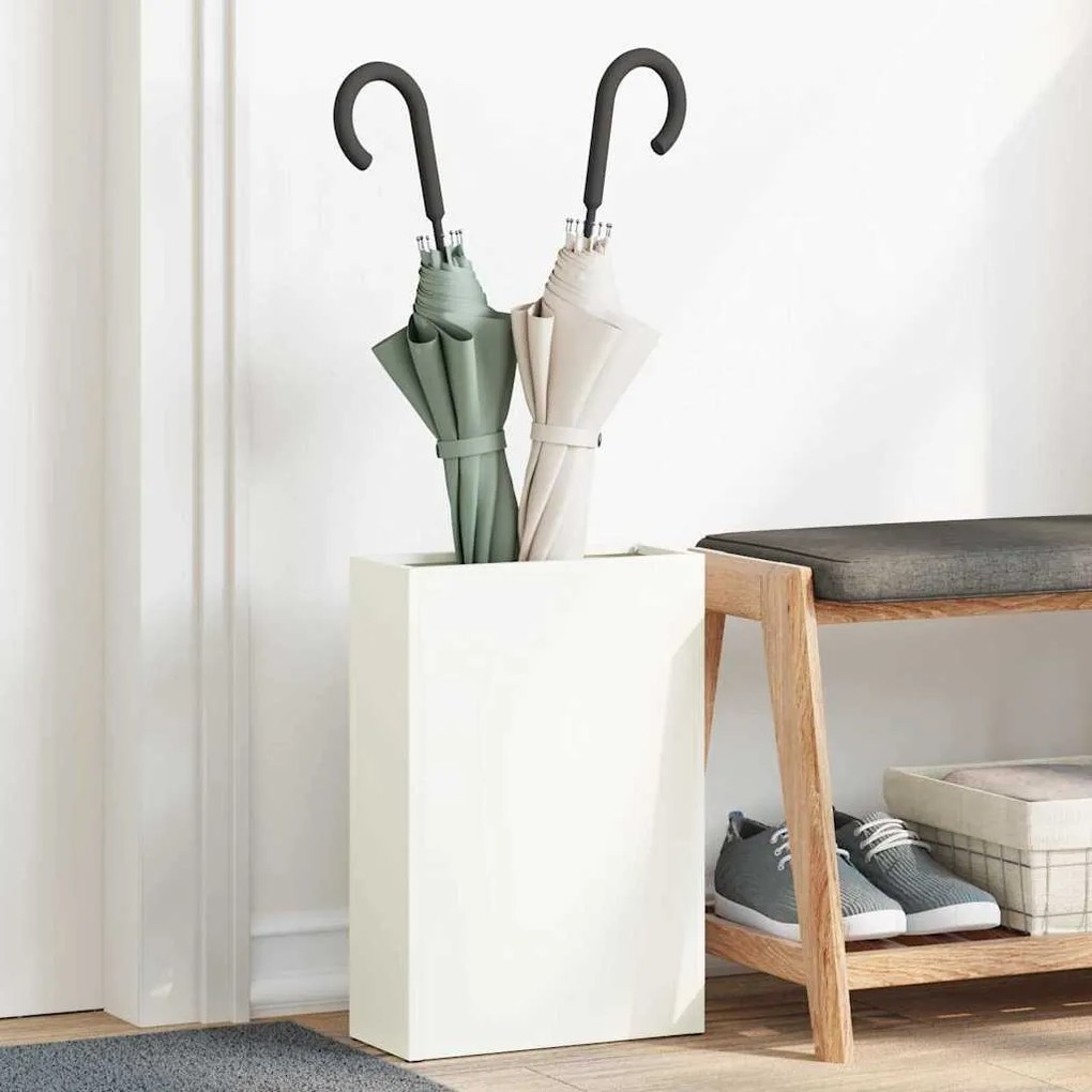 vidaXL Σχέδιο & βάση αποθήκευσης Λευκό 28 x 12 x 41 εκ Μέταλλο