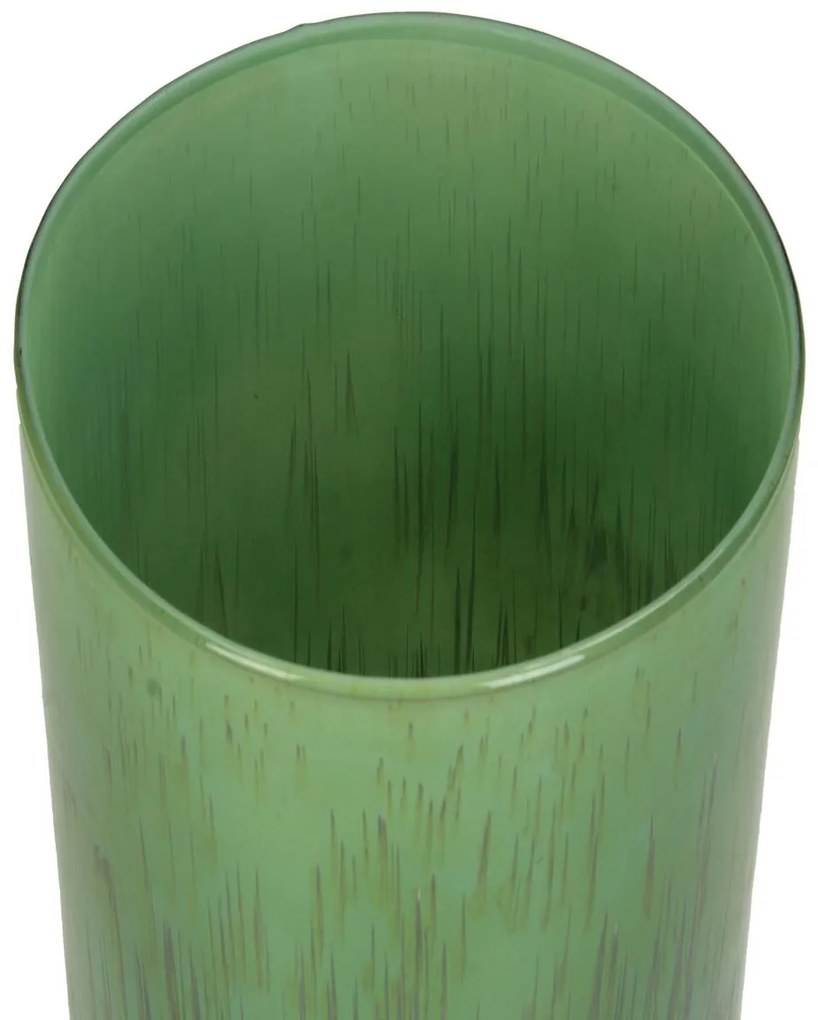 Κηροπήγιο ArteLibre Πράσινο Γυαλί 19x19x23cm