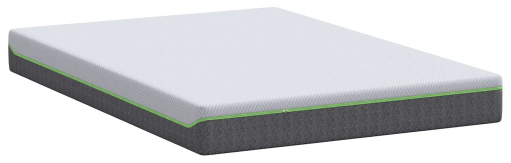 vidaXL Στρώμα Λευκό, Γκρι 140 x 200 cm Pěna