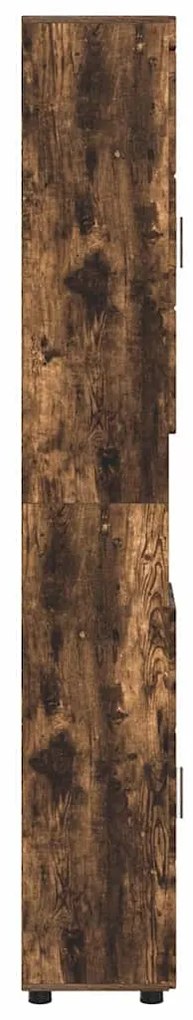 vidaXL Ντουλάπι Μπάνιου TULUM Καπνιστή δρυς 37 x 31.5 x 203 εκ