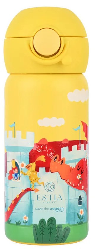 Παγούρι - Θερμός 350ml Με Καλαμάκι Estia Save The Aegean Fortress Dragon 01-33088