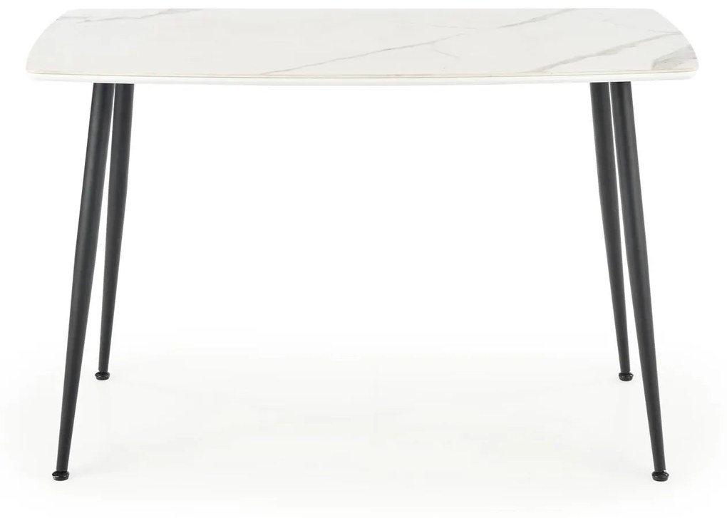 MARCO table, color: top - white marble, legs - black DIOMMI V-CH-MARCO-ST