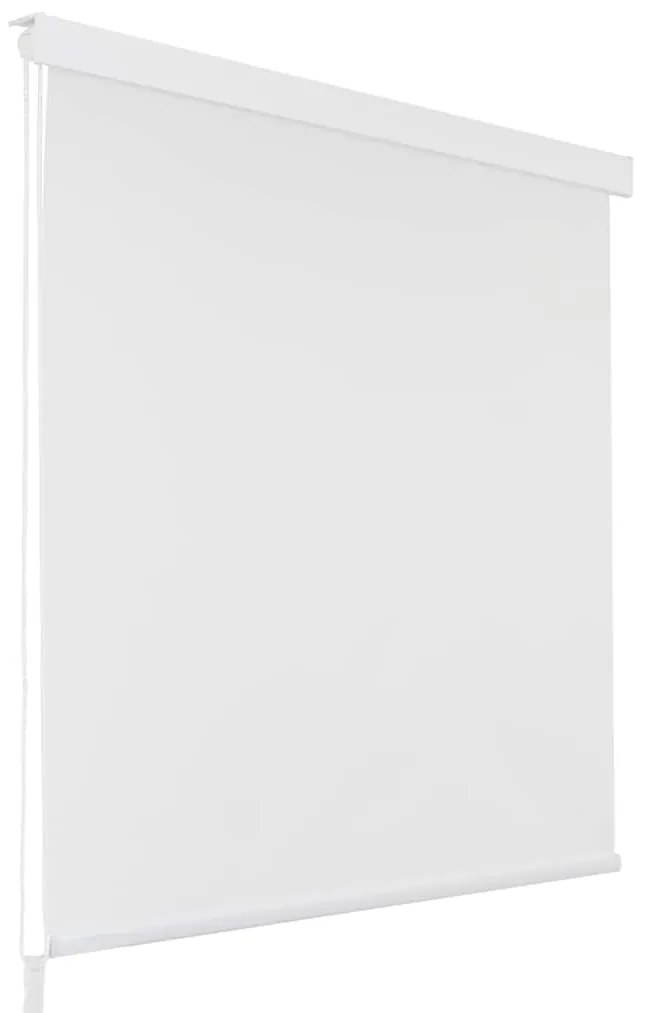 vidaXL Κουρτίνα Μπάνιου Ρολό Λευκή 100 x 240 εκ.