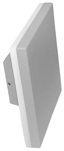 Adeleq Led Απλίκα Aλουμινίου Έμμεσου Φωτισμού Τετράγωνη 10W 4000Κ Γκρι 9-89896