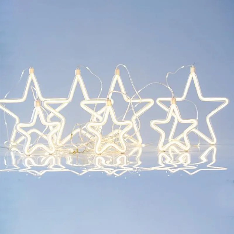 Eurolamp Κουρτίνα 47 LED Θερμό Λευκό Nέον Φωτοσωλήνα 150x108cm IP44 Ασημί Σύρμα 600-11399