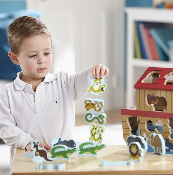 Ξύλινη Κιβωτός του Νώε με ζωάκια Melissa & Doug
