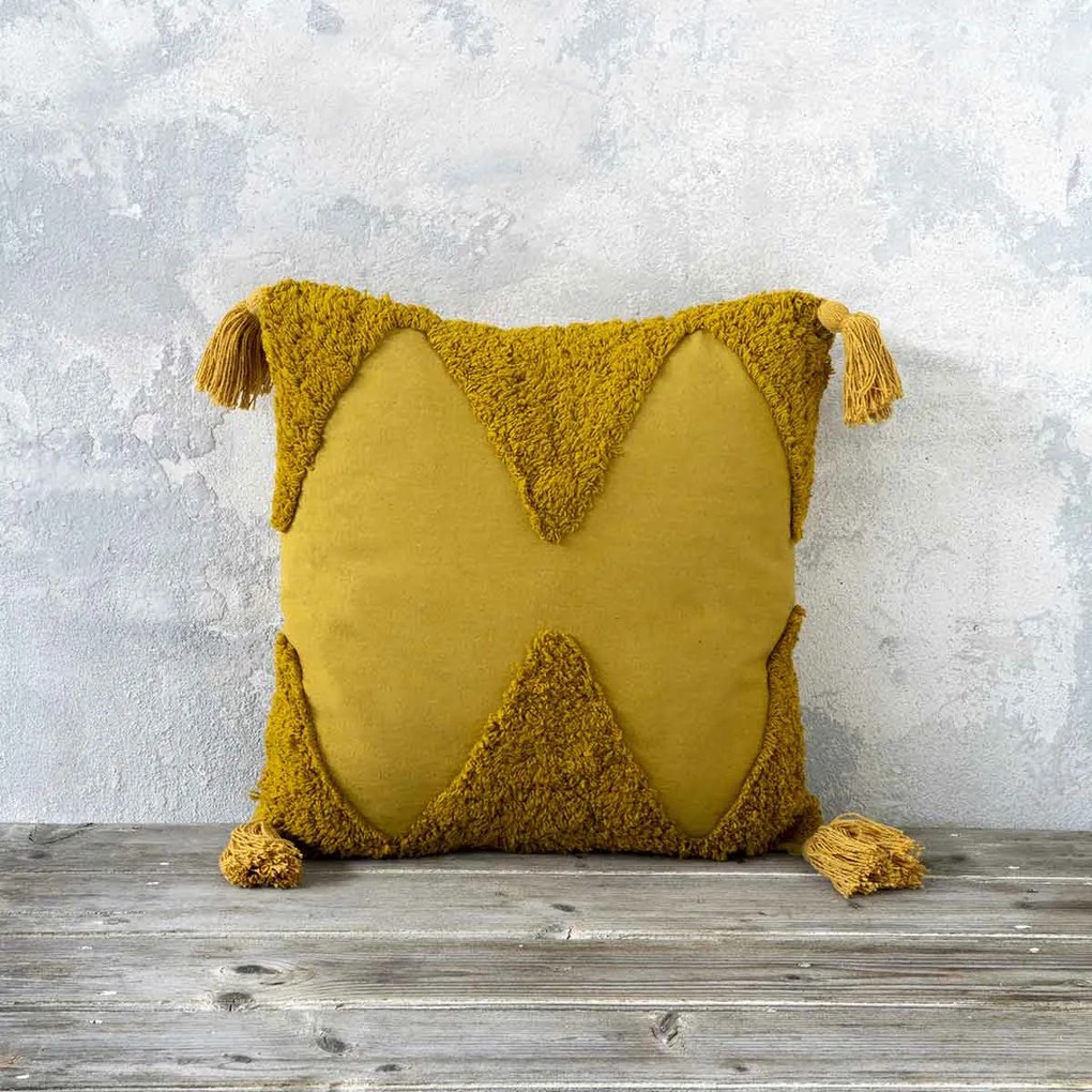 Διακοσμητικό Μαξιλάρι (45x45) Nima Pillows Amadeo Ώχρα