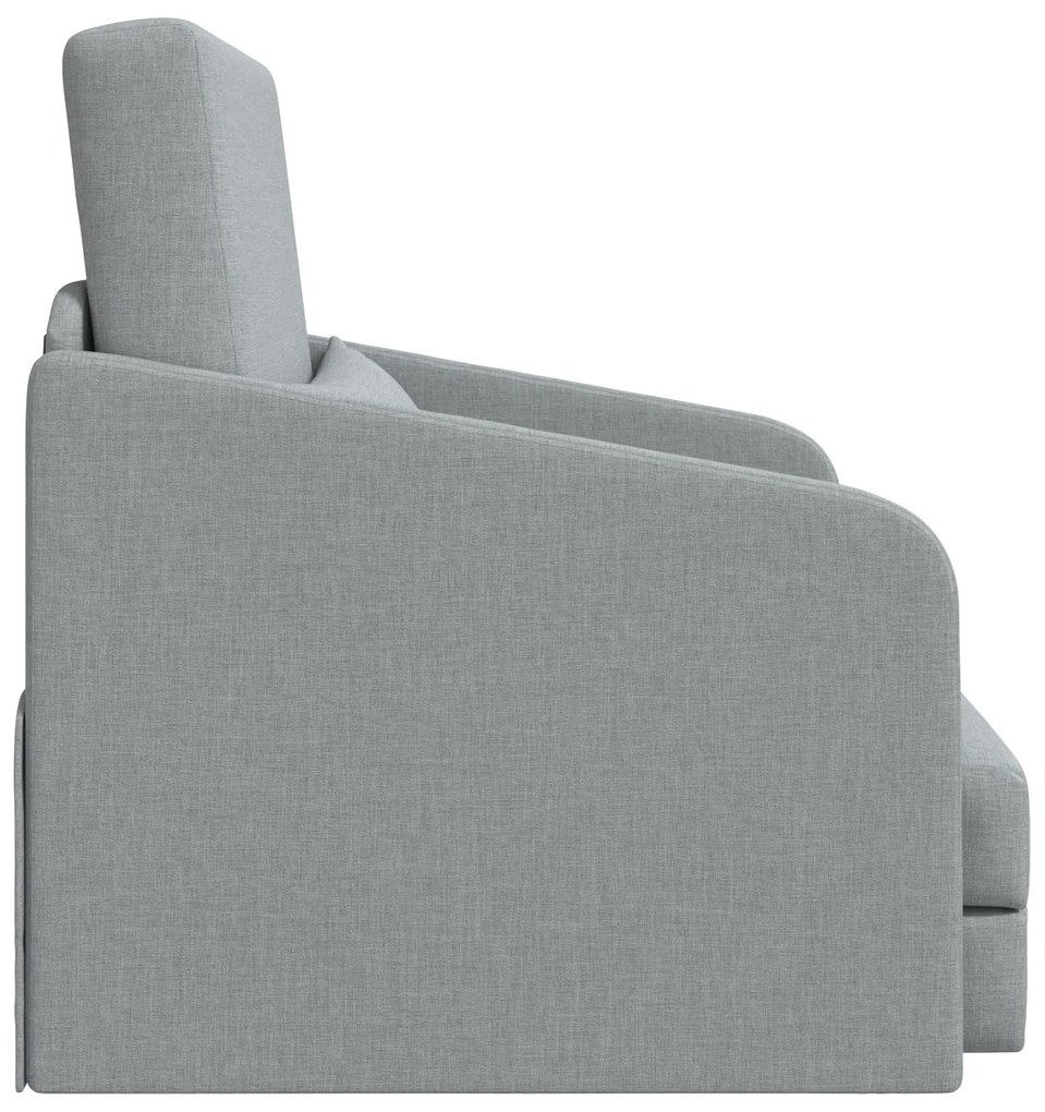 vidaXL Κρεβάτι Καναπές 2-σε-1 Ανοιχτό Γκρι 65x80x83 εκ Υφάσματος
