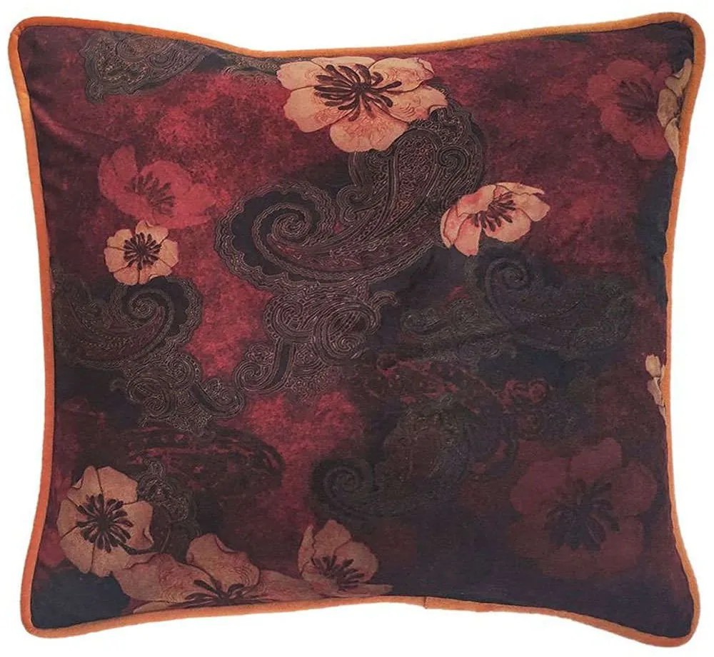 Μαξιλάρι Διακοσμητικό (Με Γέμιση) Fleur 017180 Multi 45X45 Polyester,Ύφασμα