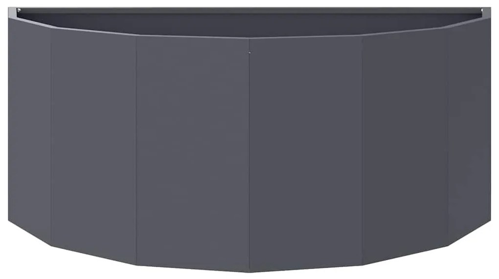 vidaXL Γλάστρα Ανθρακί 90 x 45 x 35 cm Ατσάλι