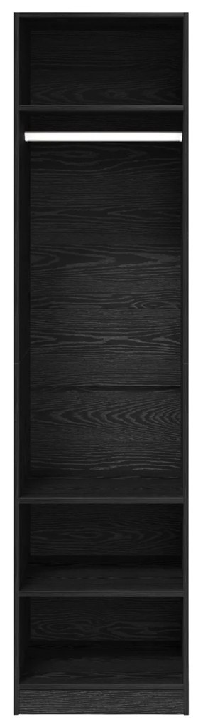 vidaXL Ντουλάπι Μαύρη δρυς 50 x 50 x 200 εκ. Επεξεργασμένο ξύλο