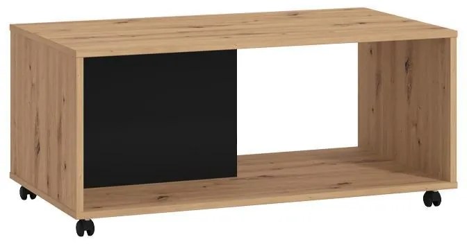 Τραπεζάκι Σαλονιού Pico Artisan Oak - Μαύρο 92x50x41 εκ. 92x50x41 εκ.