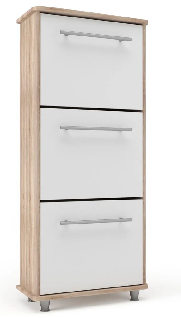 Παπουτσοθήκη Niag 5803D 58x26.5x132εκ Σονόμα-Λευκή