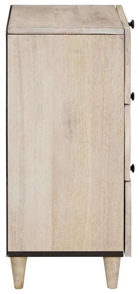 vidaXL Πλαϊνό γραφείο με συρτάρι Λευκό 33.5 x 40 x 75 εκ