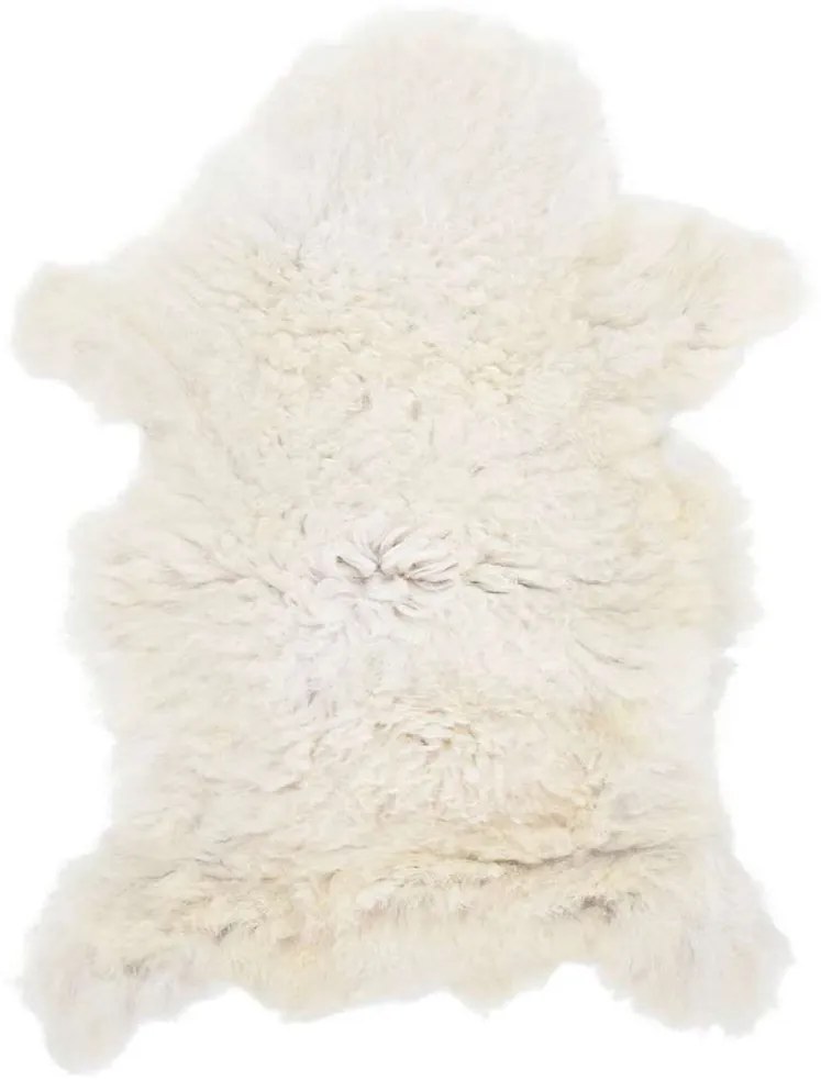 vidaXL Γούνα Προβάτου Κρεμ (60-70) x (90-100) εκ.