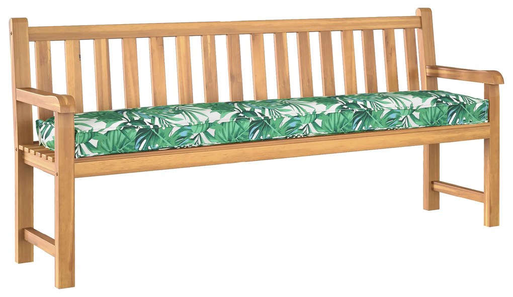 vidaXL Μαξιλάρι παλέτας Μοτίβο φύλλων 180 x 40 x 8 εκ. Ύφασμα Oxford