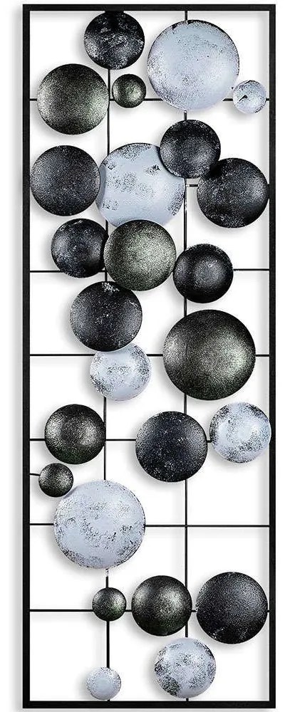 Διακοσμητικό Τοίχου Camber 891TNL2392 32x4x90cm Black-White Wallity Μέταλλο