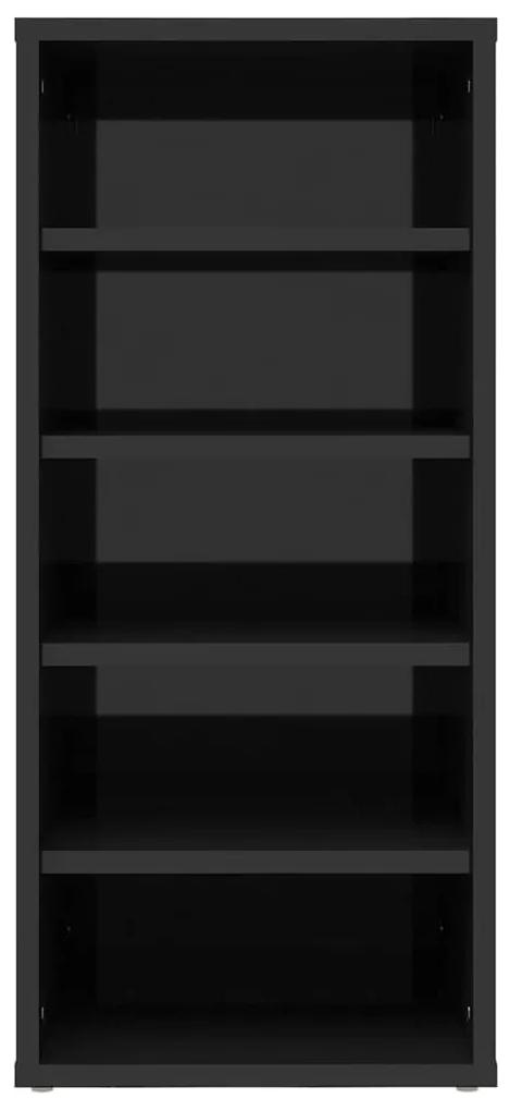 Παπουτσοθήκη Γυαλιστερό Μαύρο 31,5x35x70 εκ. από Μοριοσανίδα - Μαύρο