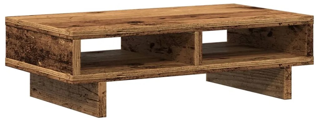 vidaXL Βάση Οθόνης Όψη Παλαιού Ξύλου 50x27x15 εκ. από Επεξ. Ξύλο