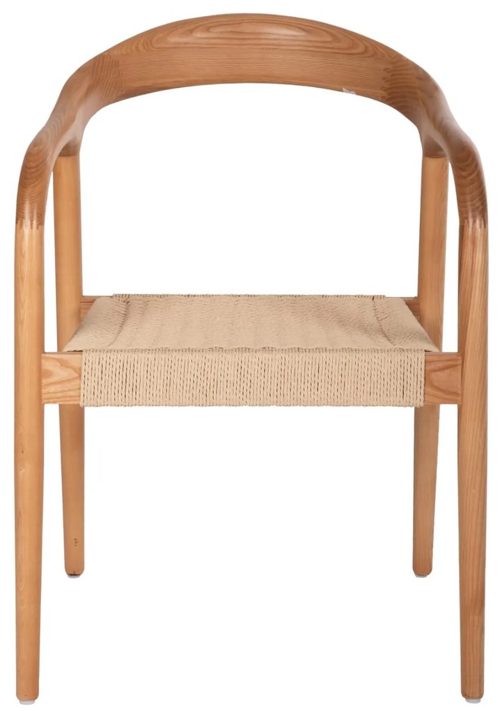 Πολυθρόνα C9874 Ξύλο Φράξινος και Paper Rope 57x54x78Yεκ. 57x54x78 εκ.