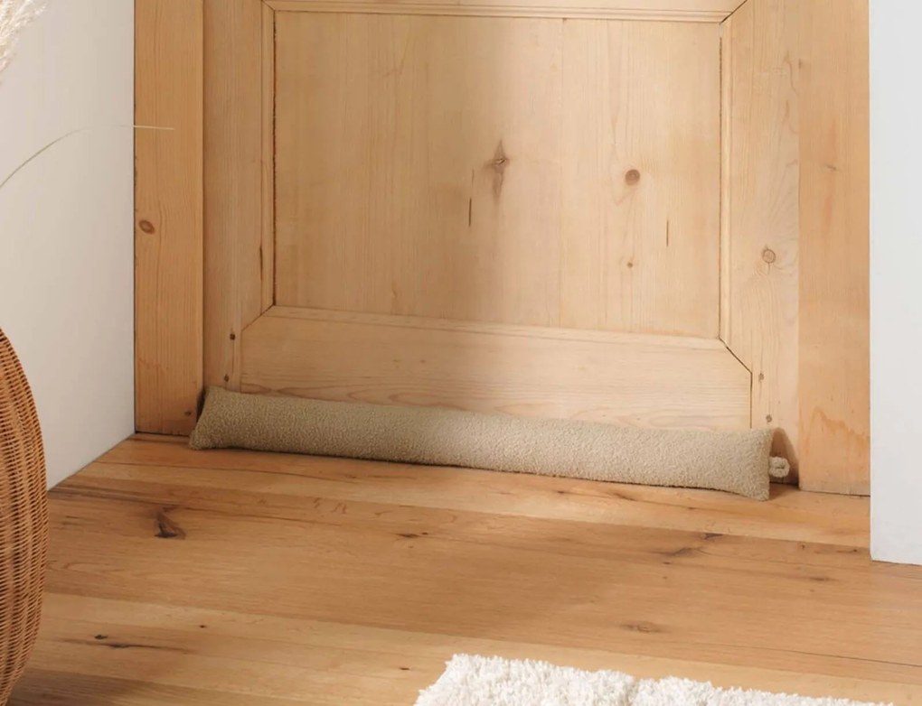 Αεροστόπ Πόρτας Wooly Douceur d'intérieur με διαστάσεις 80x10cm - Beige