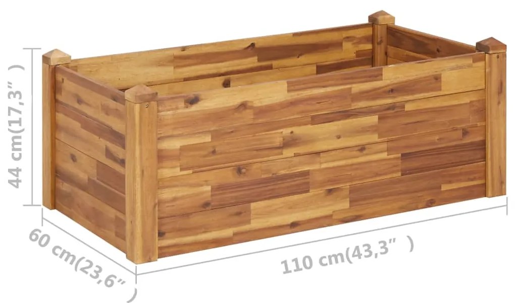 ΖΑΡΝΤΙΝΙΕΡΑ ΥΠΕΡΥΨΩΜΕΝΗ 110 X 60 X 44 ΕΚ. ΜΑΣΙΦ ΞΥΛΟ ΑΚΑΚΙΑΣ 46578