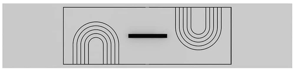 Έπιπλο Τηλεόρασης Επιτοίχιο Kodaks 475OLV3313 150x29,6x33,2cm White
