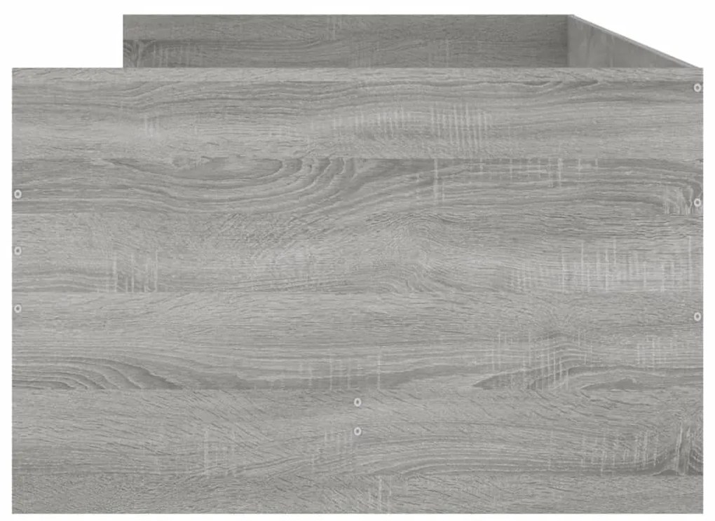 vidaXL Πλαίσιο Κρεβατιού με Συρτάρια Γκρι sonoma 100x200 εκ.