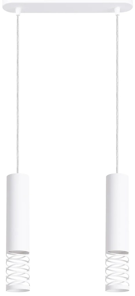 Κρεμαστό φωτιστικό LAMI 2 λευκό/ατσάλι/2x10w